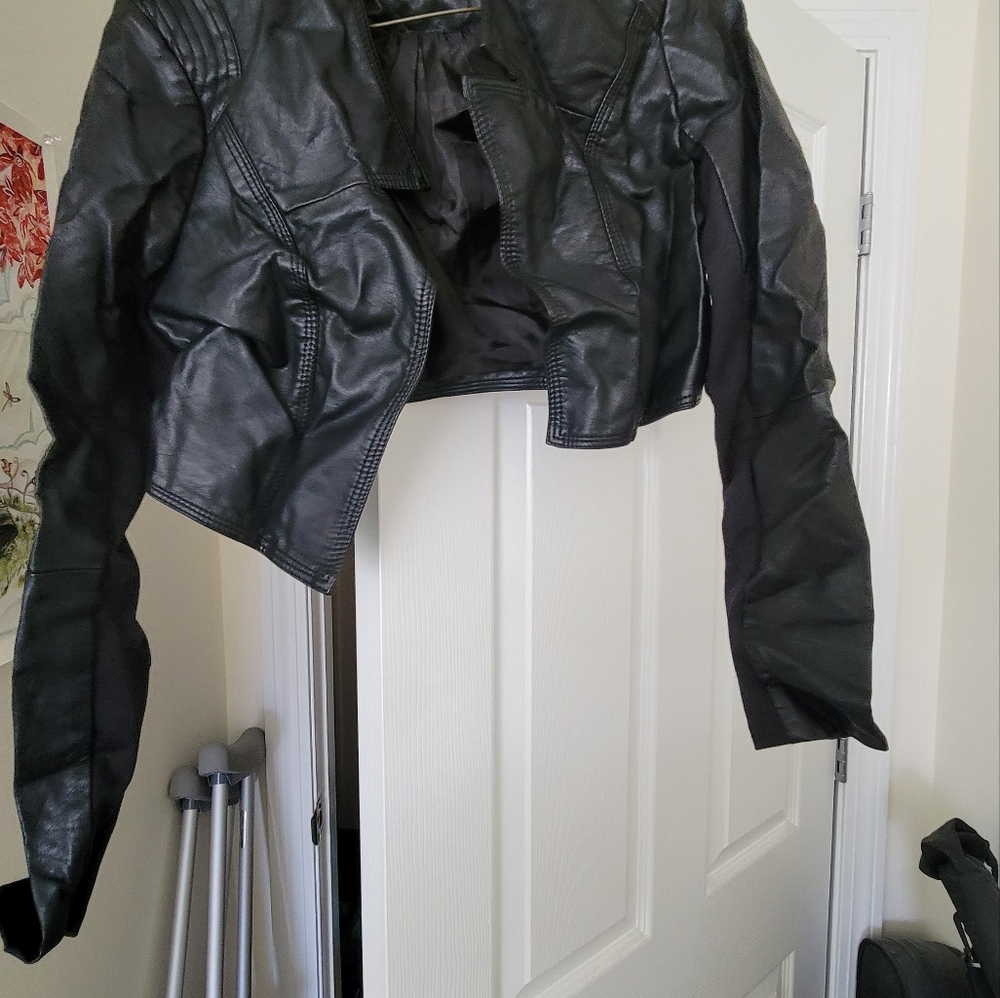 Little pleather jacket